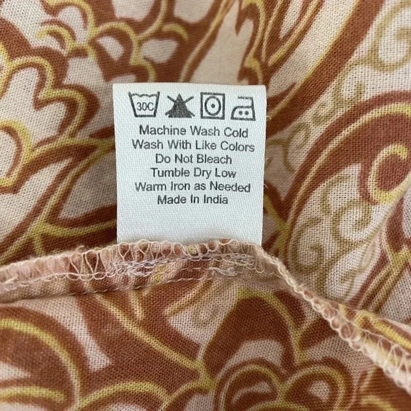 House of Harlow 1960 XS Aditi Wrap Pattern Maxi Dress Boho Ruffles Tiered Fall - Picture 9 of 13